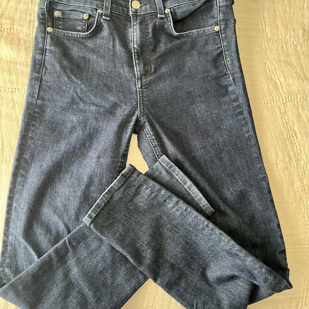 rag & bone Dark Blue Straight Leg Jeans